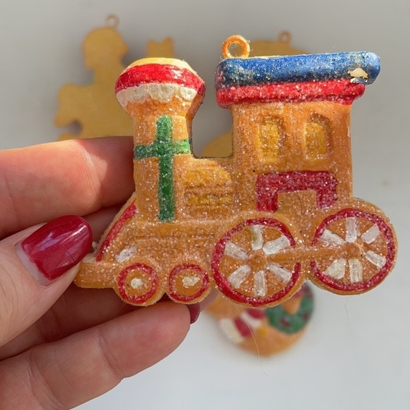 Set of 4 Four Sugared Christmas Tree Ornaments - Picture 4 of 9